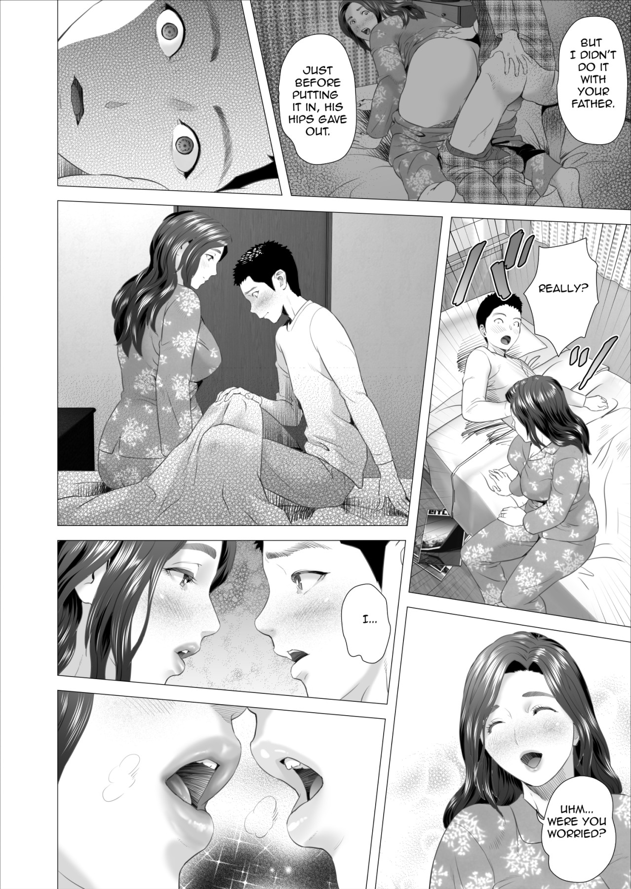 Hentai Manga Comic-Neighborhood Seduction. Son Making Love to His Mother Beside Her Husband-Read-8